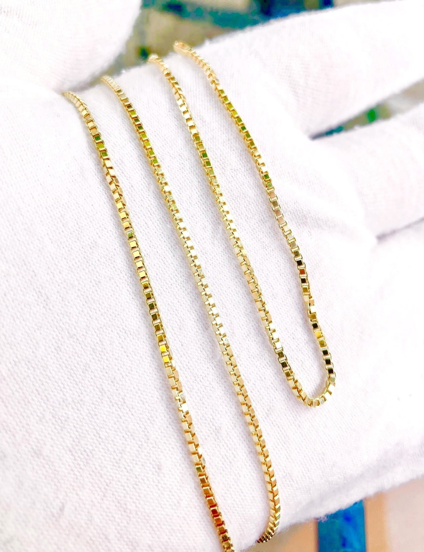 14k Gold Box Chain