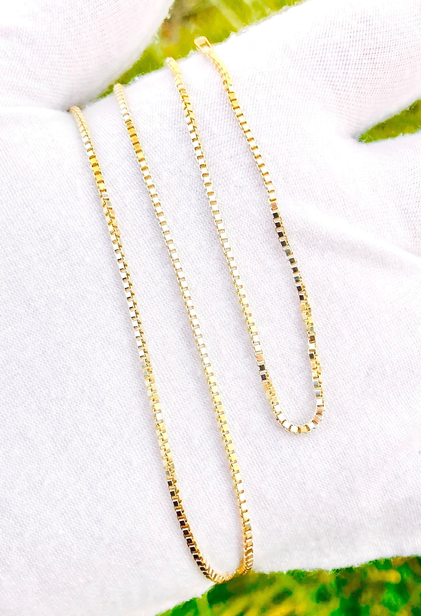14k Gold Box Chain