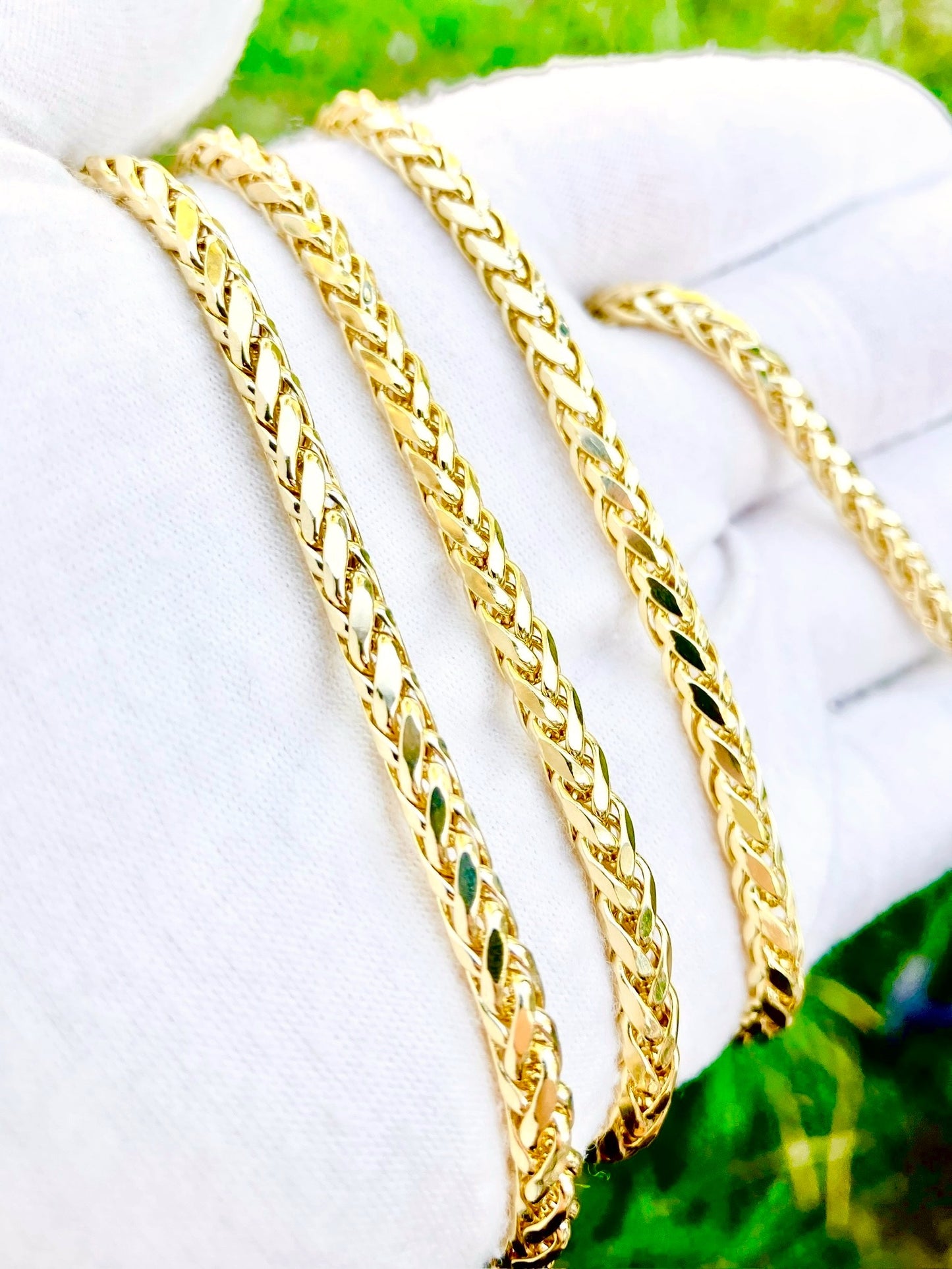10k Gold Diamond Cut Franco Chains (2 Sizes!)