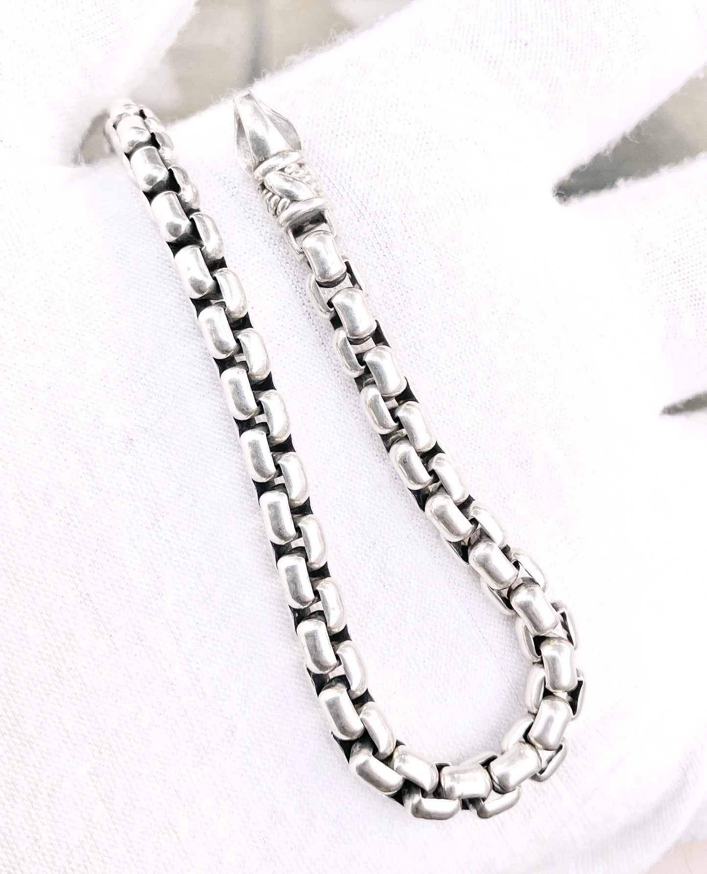 Square Rolo Link Bracelet