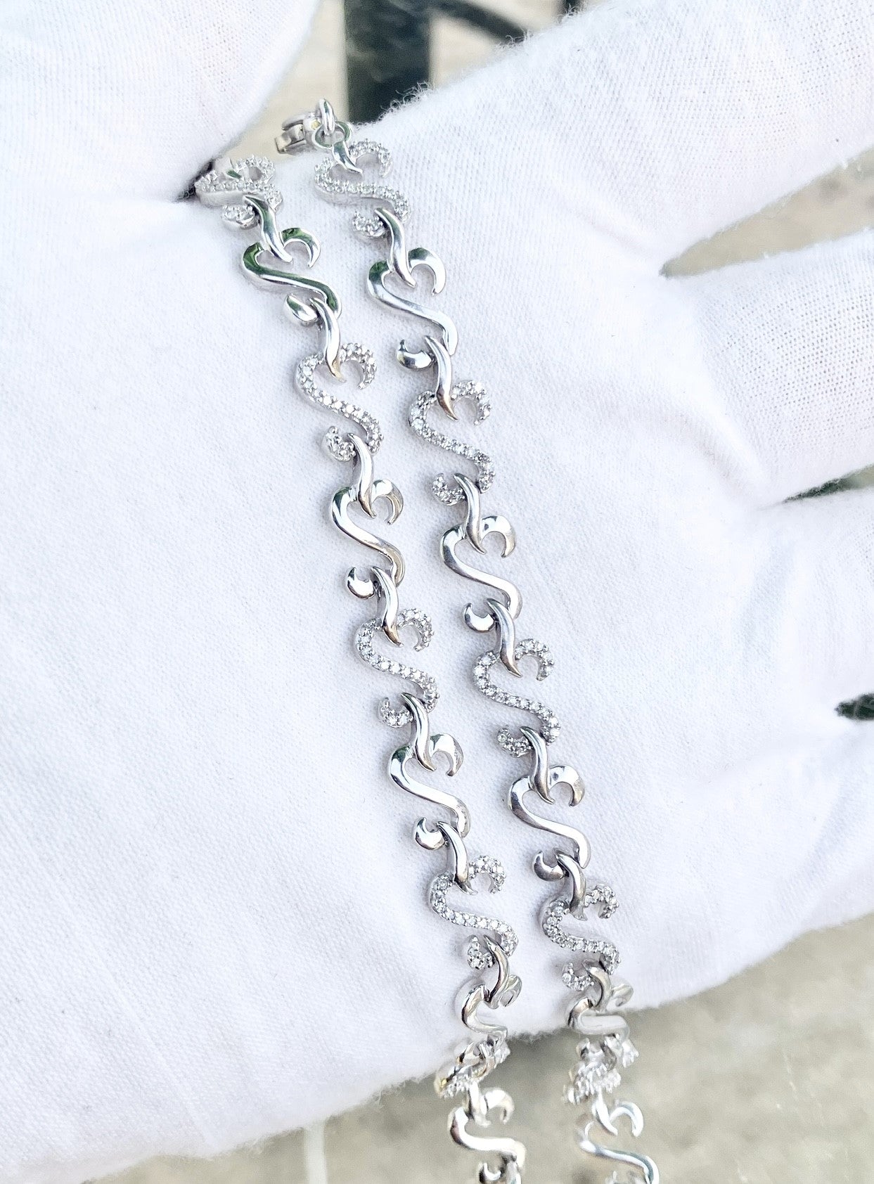 Diamond S-Link Tennis Bracelets (2 Sizes!)
