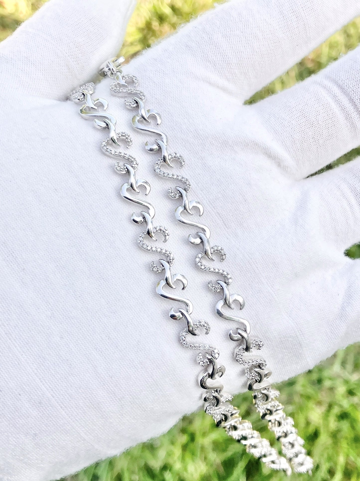 Diamond S-Link Tennis Bracelets (2 Sizes!)