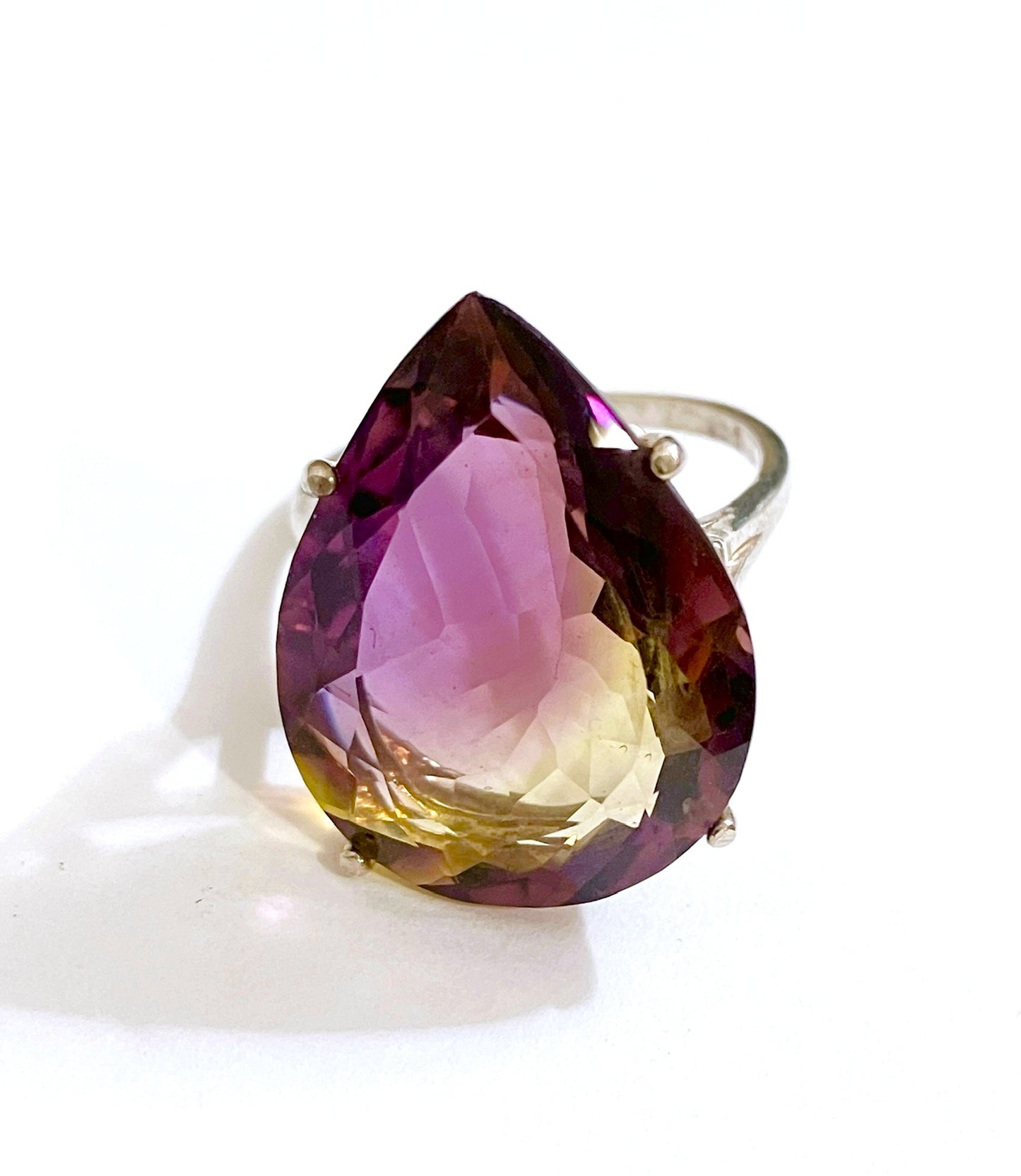 Pear Cut Ametrine Ring