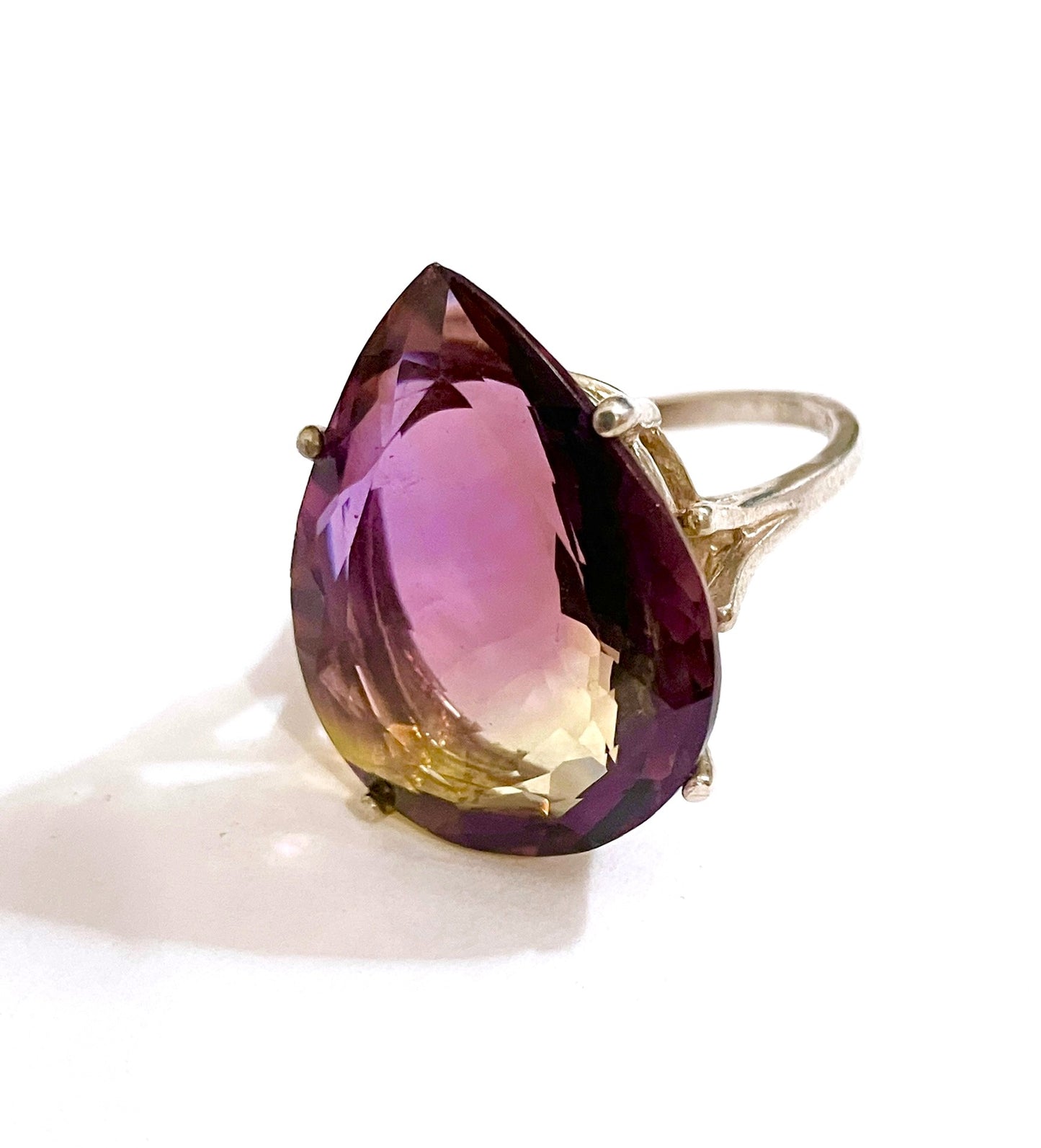 Pear Cut Ametrine Ring