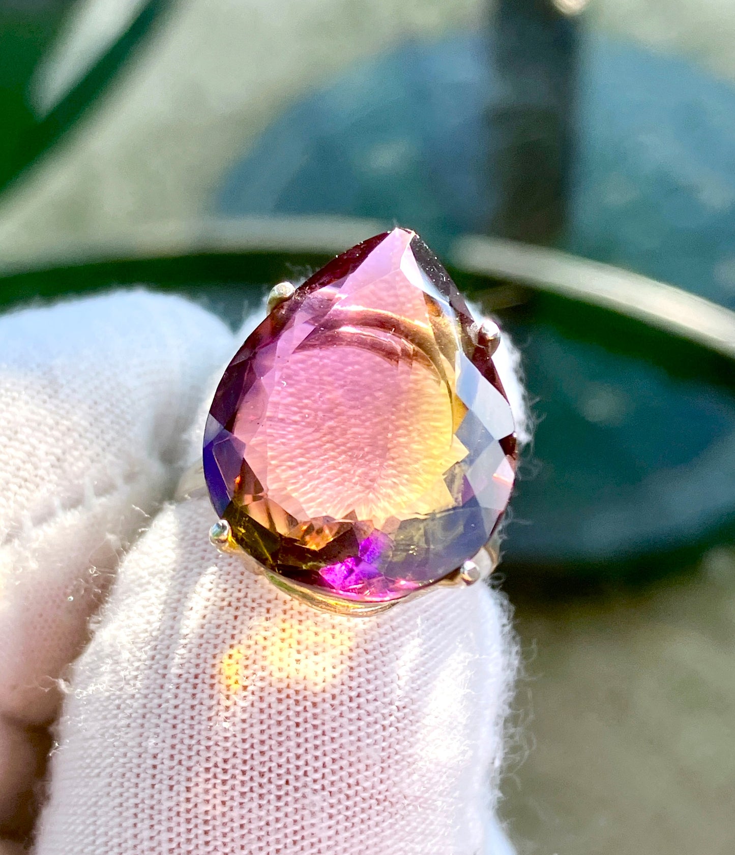 Pear Cut Ametrine Ring