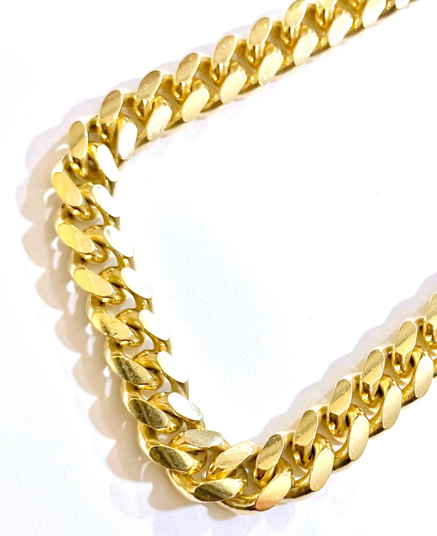 Gold Washed Cuban Link Chains (2 sizes!)