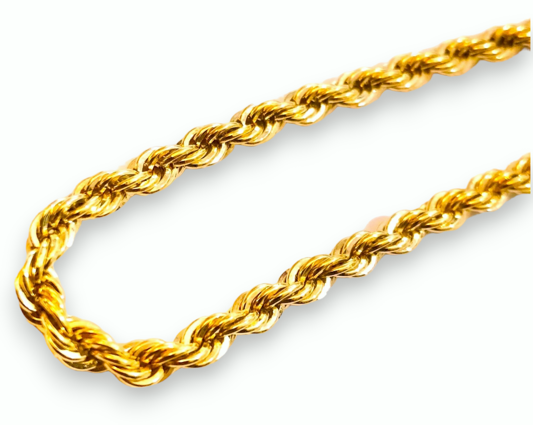 Gold Plated Rope Chain Bracelet