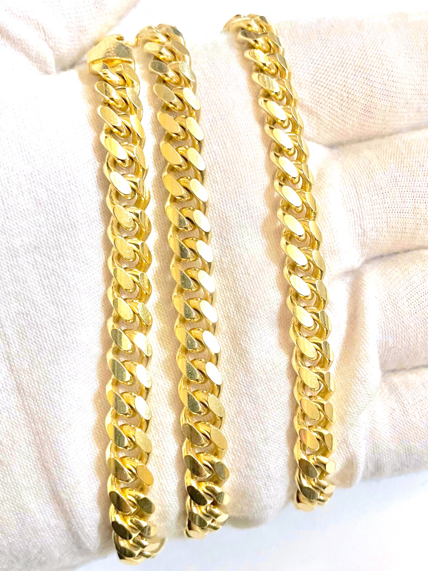 Gold Washed Cuban Link Chains (2 sizes!)