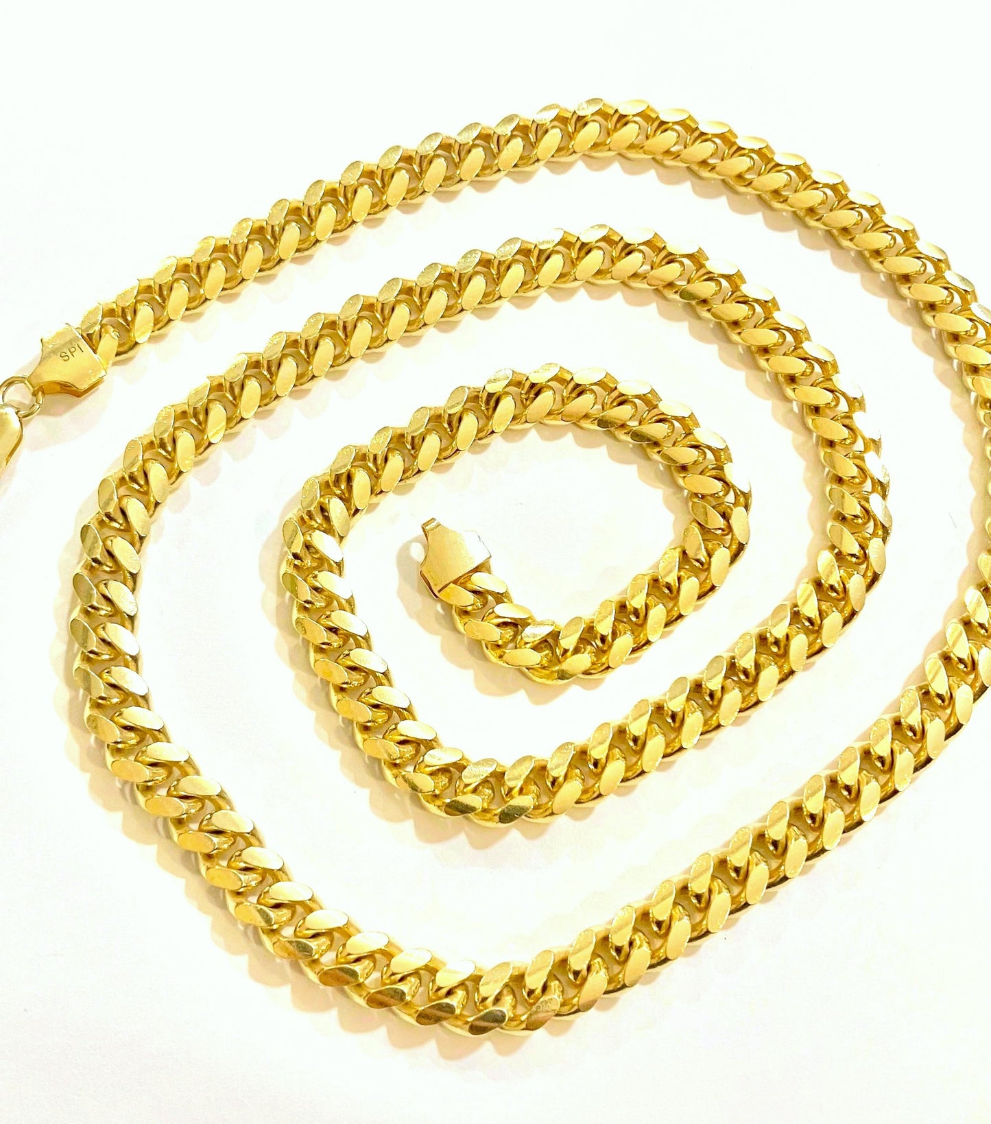 Gold Washed Cuban Link Chains (2 sizes!)