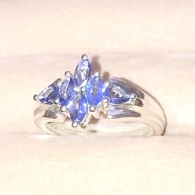 Pear and Marquise Cut Tanzanite Ring