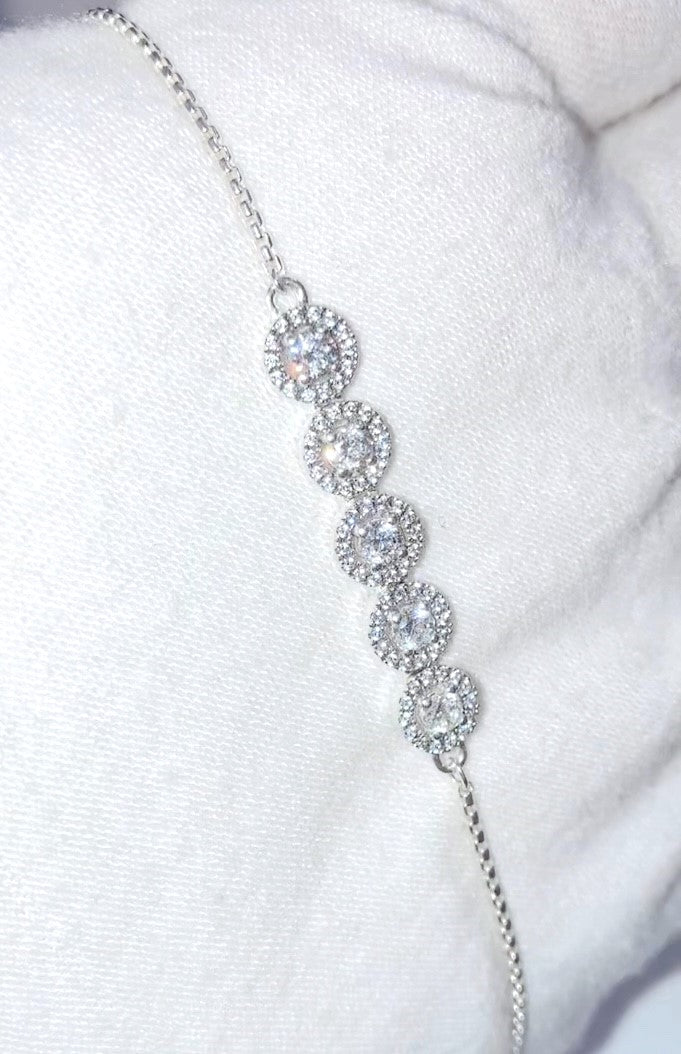 Pandora Round Sparkle Slider Bracelet