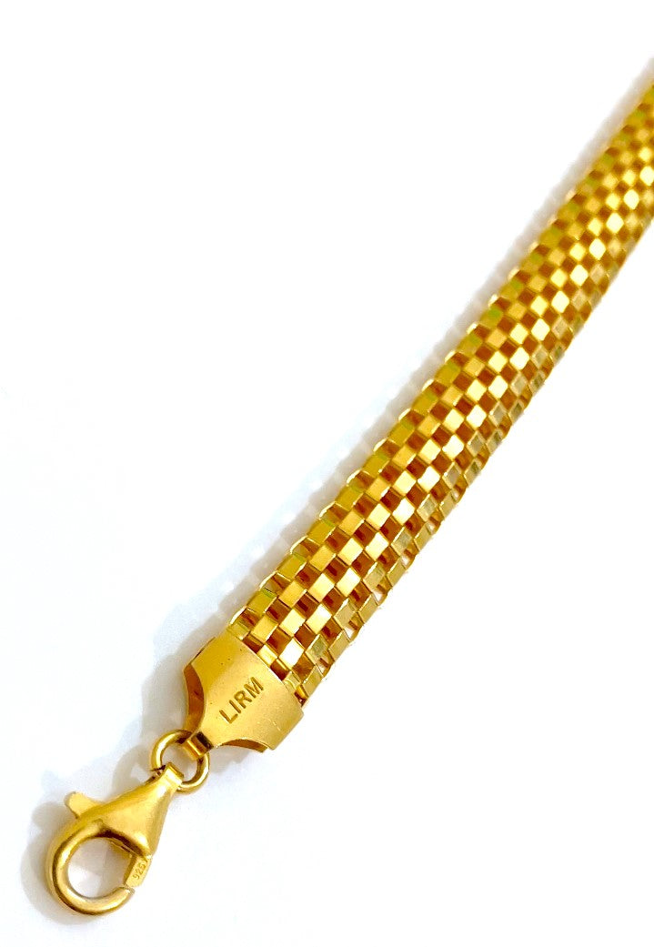 Gold Plated Mesh Link Bracelet
