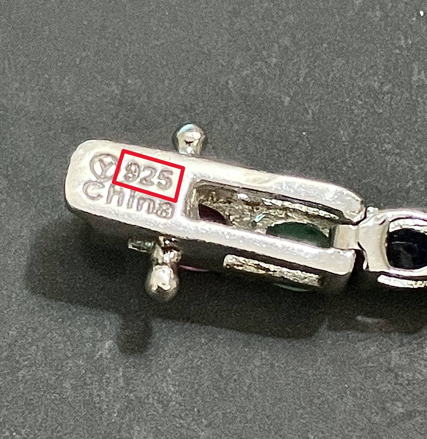 Ruby, Emerald, and Blue Dyed Sapphire Bracelet