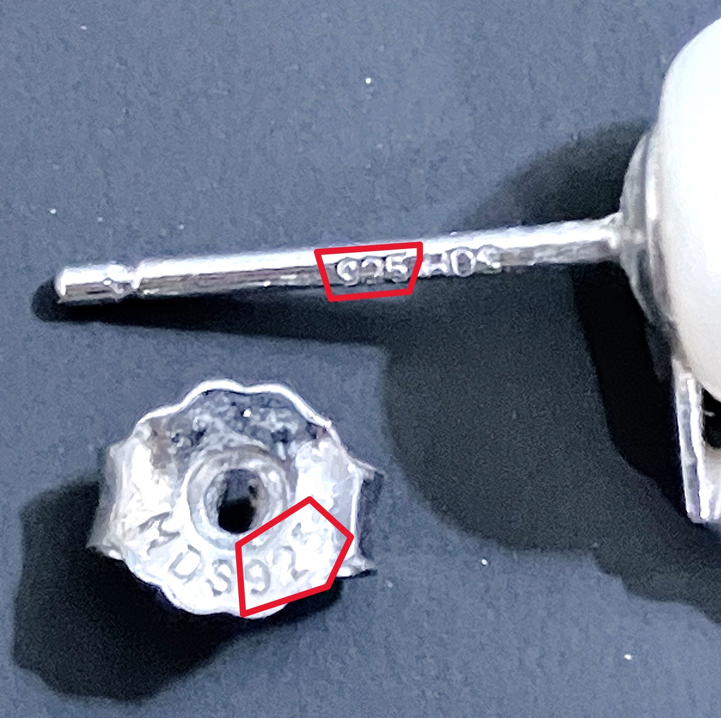Pearl and "Diamond" Earrings