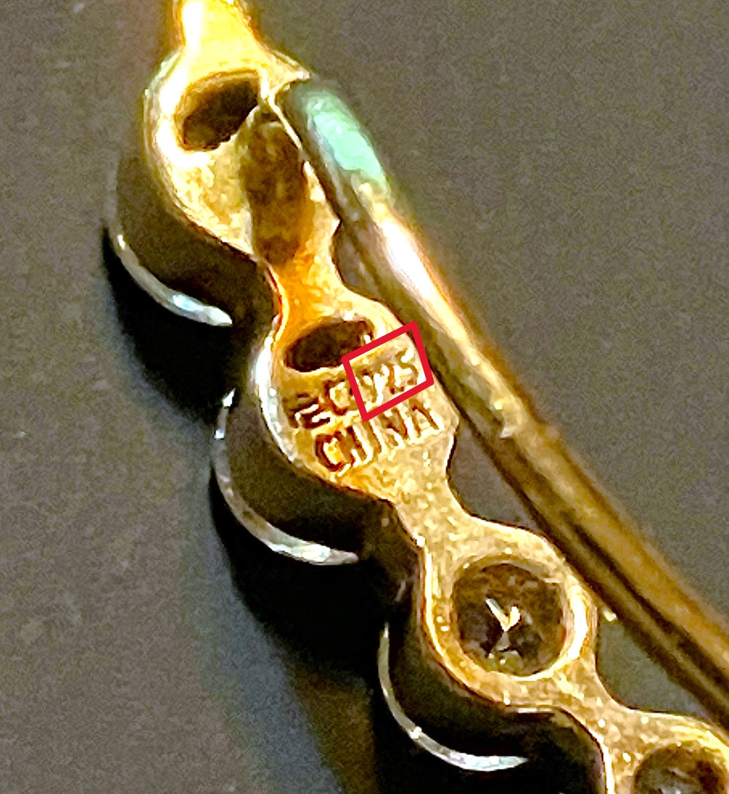 Gold Plated "Diamond" Climber Earrings