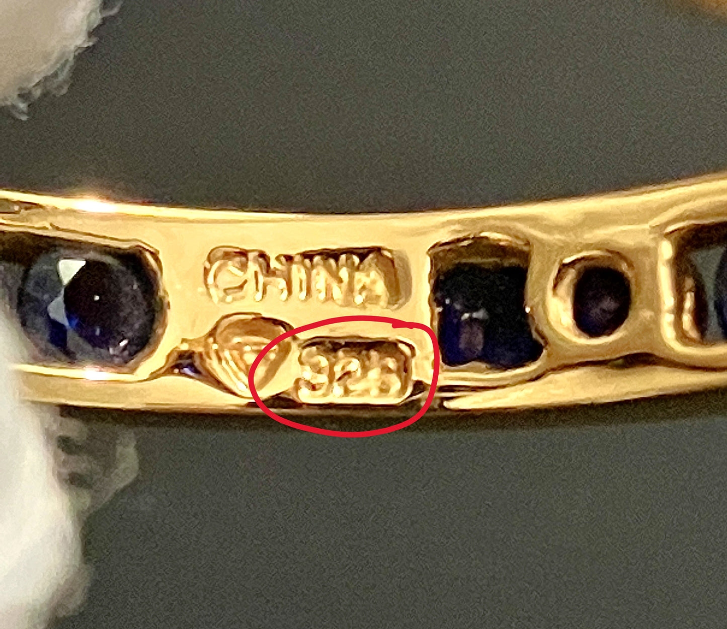 Gold Plated "Sapphire" Hoops