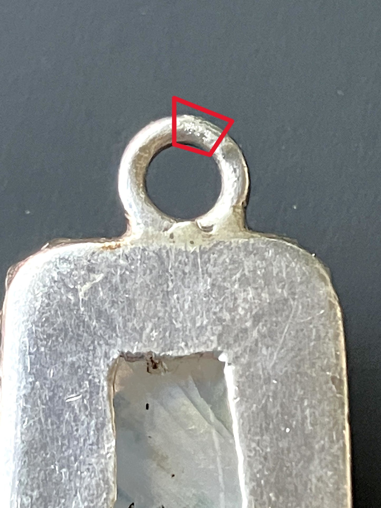 Rectangle Rainbow Moonstone Pendant
