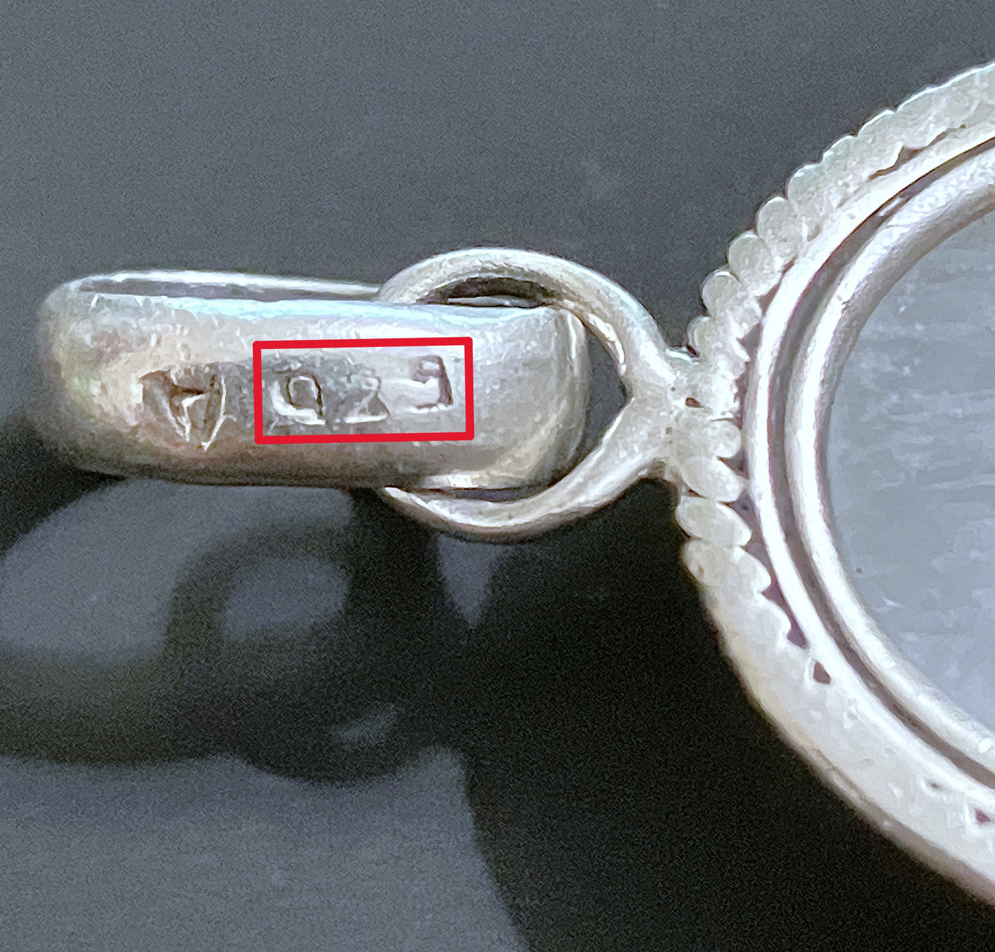 Oval Moonstone in Engraved Setting Pendant