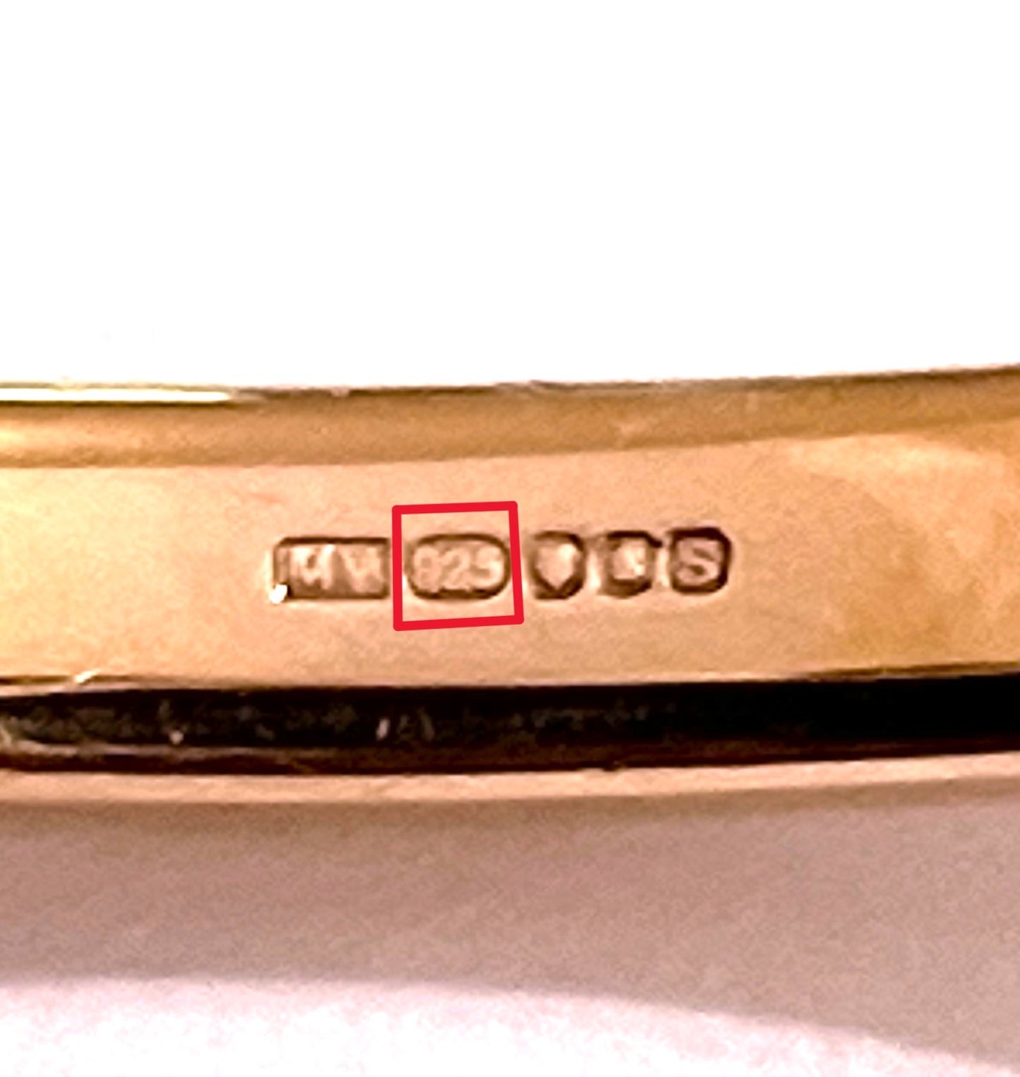 Monica Vinader Rose Gold Plated Bangle with Labradorite Accents