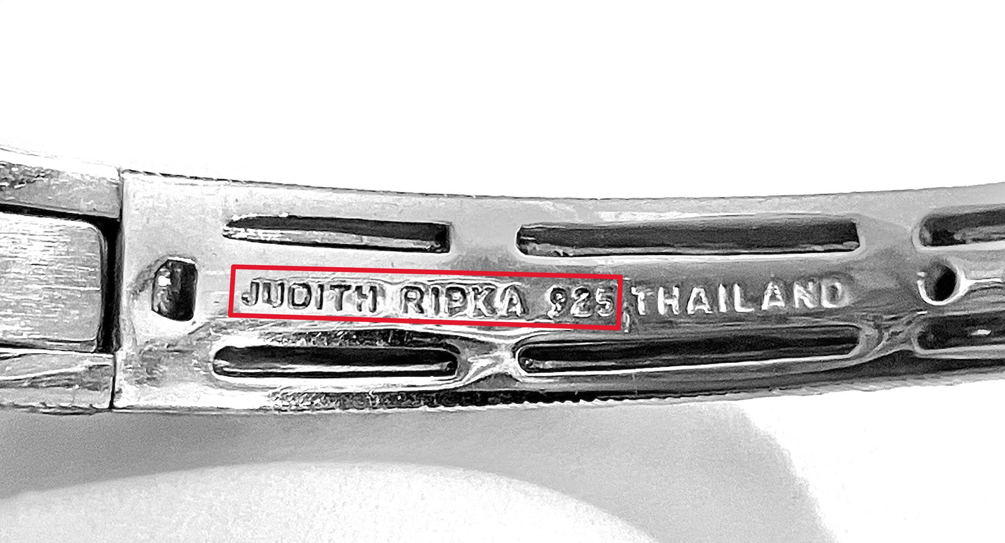Judith Ripka Braided Design Hinge Bangle