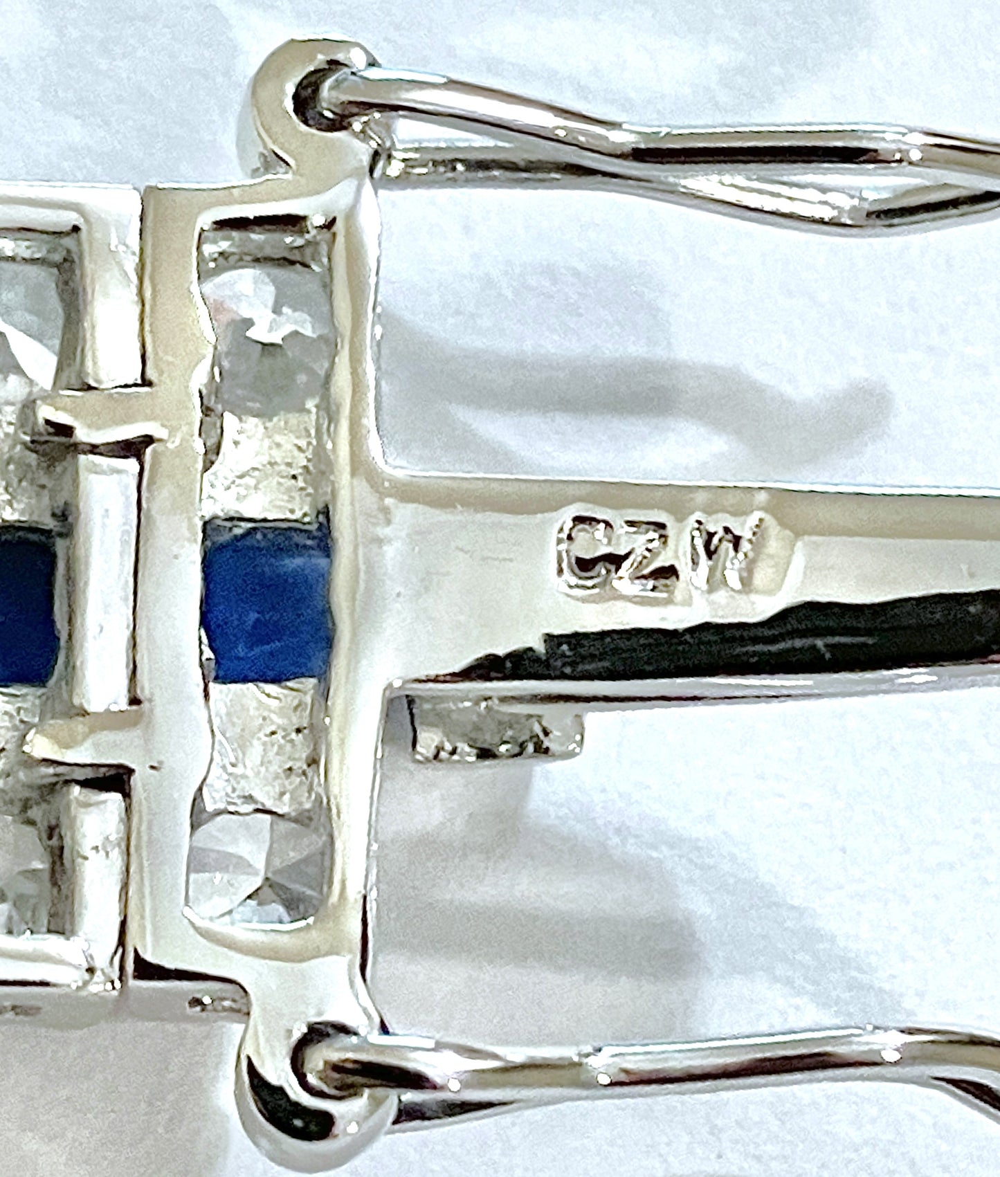 Tri-Row "Diamond" and "Sapphire" Tennis Bracelet