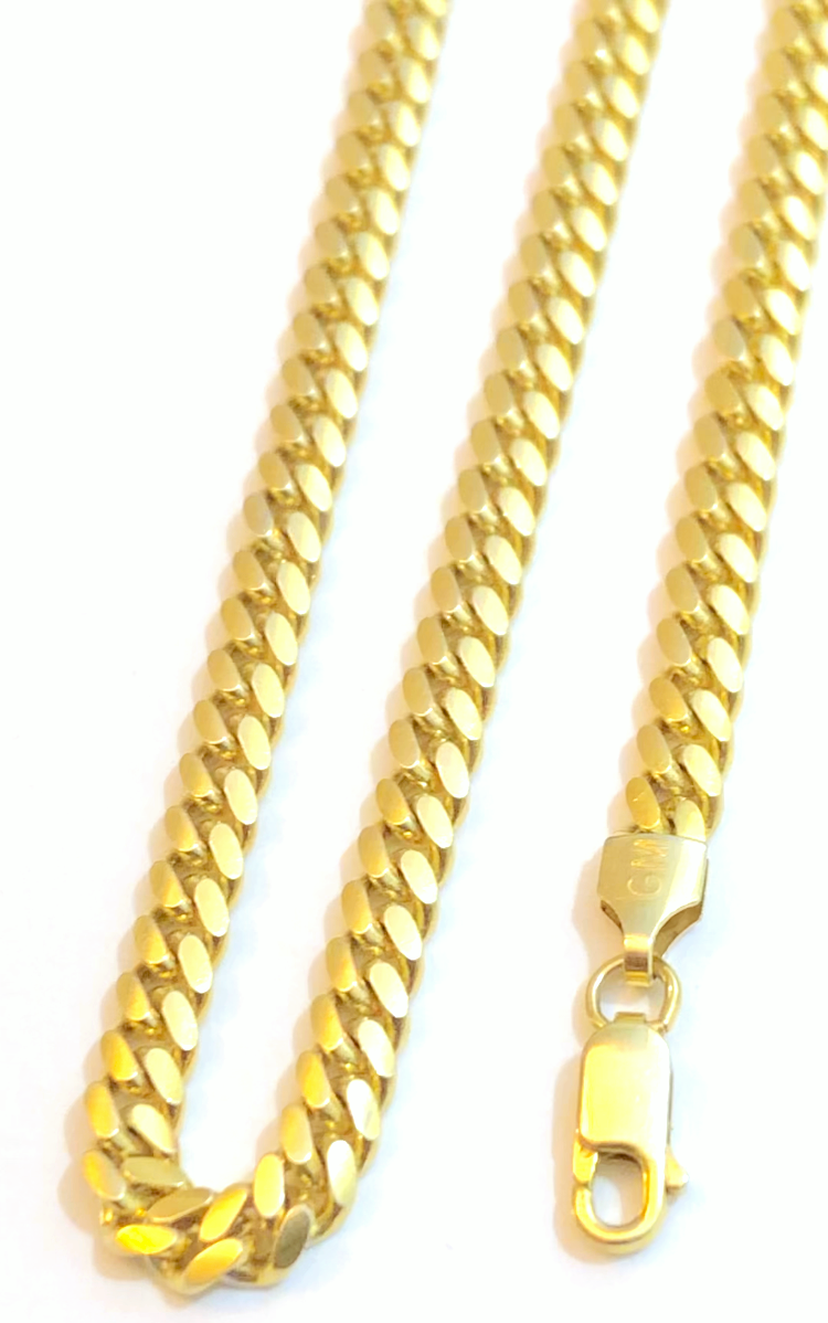 Gold Washed Cuban Link Chains (2 sizes!)