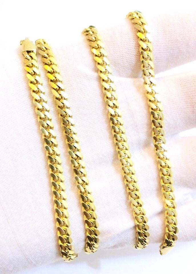 Gold Washed Cuban Link Chains (2 sizes!)