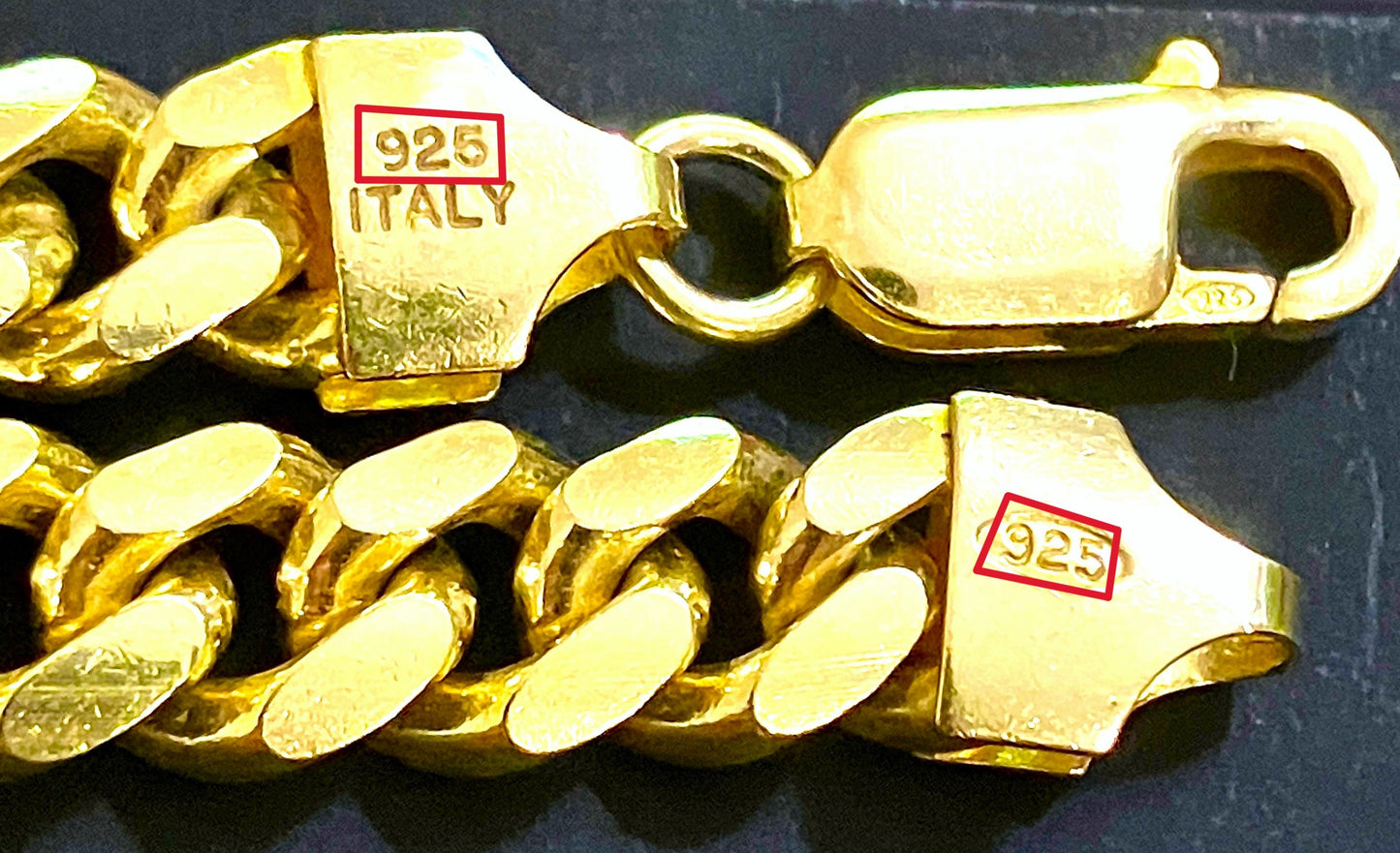 Gold Washed Cuban Link Chains (2 sizes!)