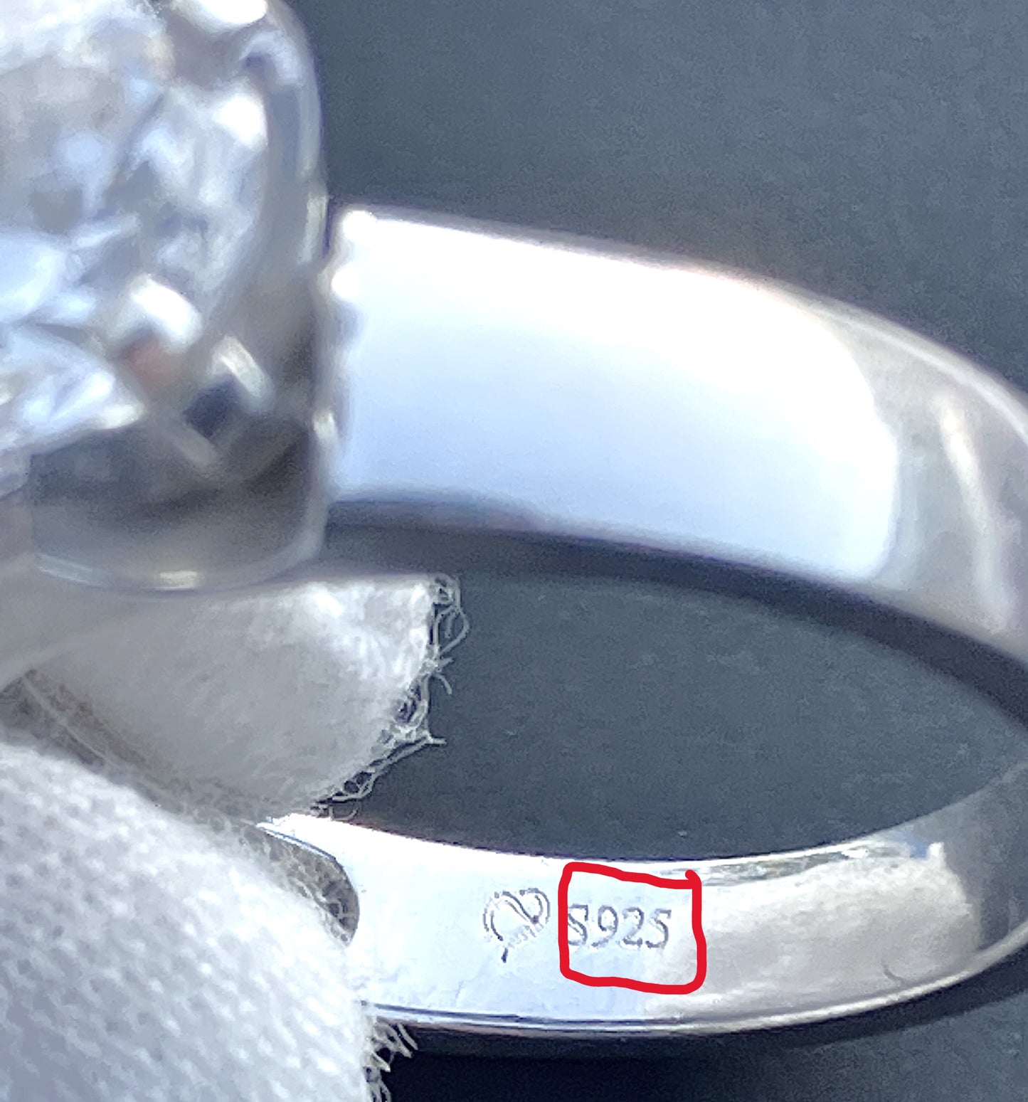 Wide Band "Diamond" Solitaire Ring