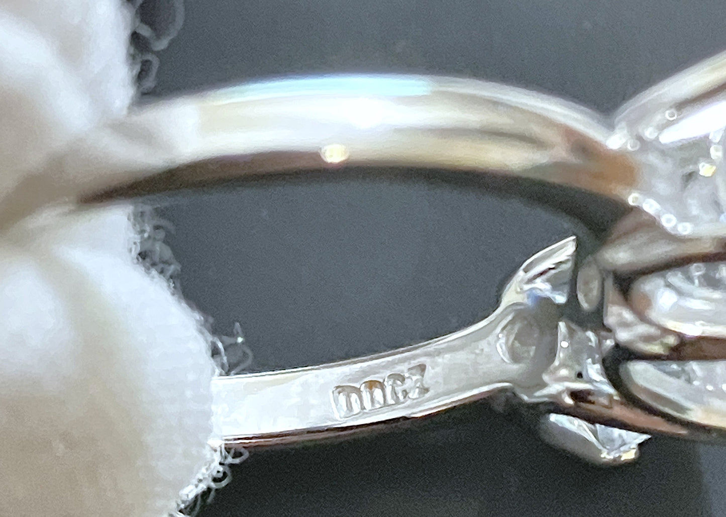 3 Stone "Diamond" Engagement Ring