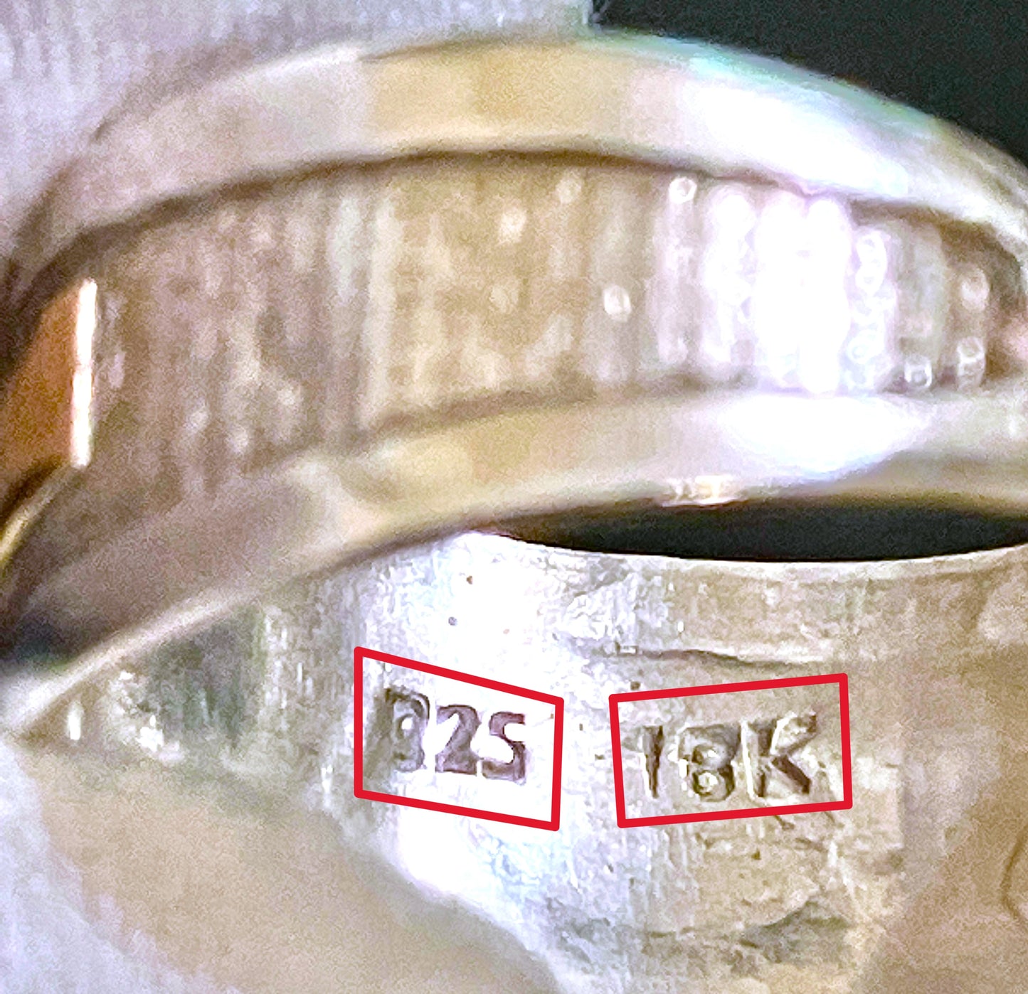 Ancient Symbol Ring with 18k Gold