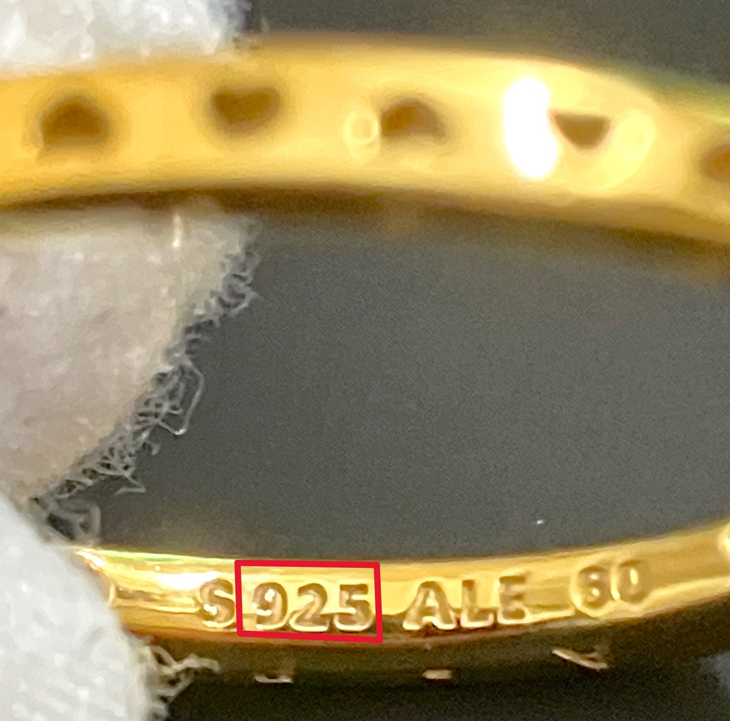 Gold Plated Pandora Logo & Hearts Ring