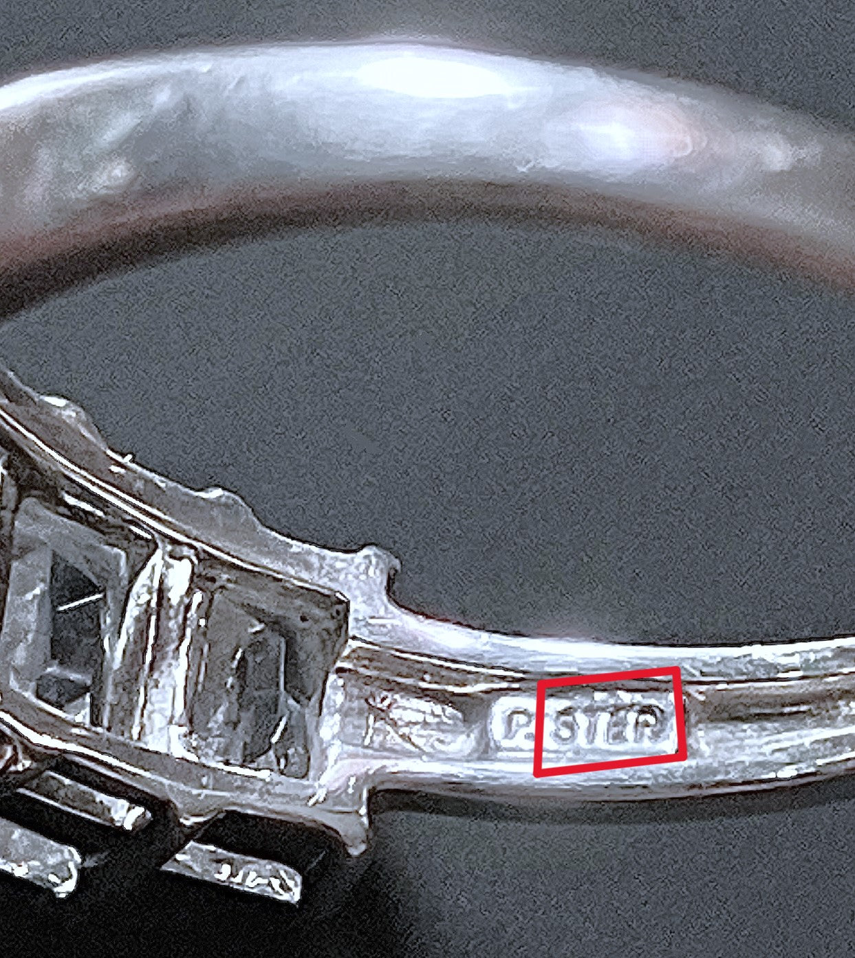 5 Stone Baguette Cut "Diamond" Ring