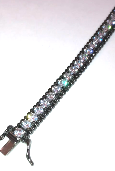 Beaded “Diamond” Tennis Bracelets (4 colors!)
