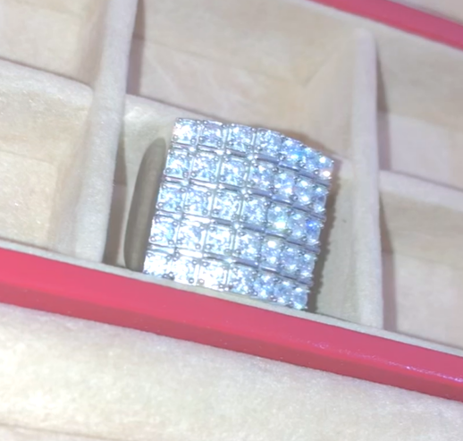 5 Step Pavé "Diamond" Ring