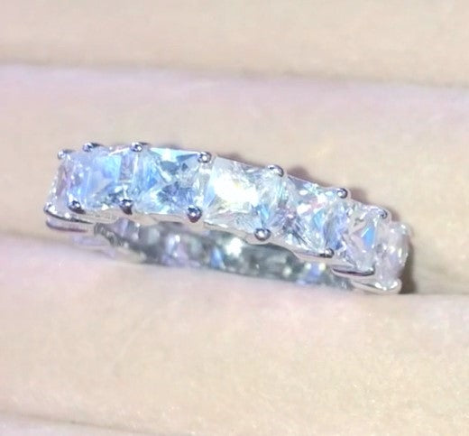Princess Cut "Diamond" Eternity Ring