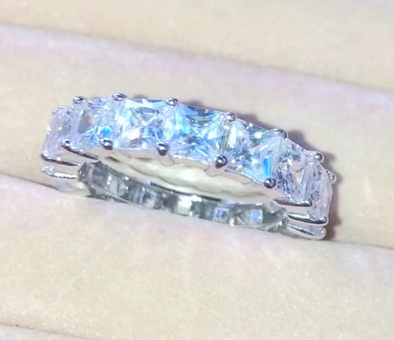 Princess Cut "Diamond" Eternity Ring