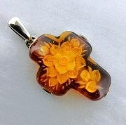 Floral Amber Cross