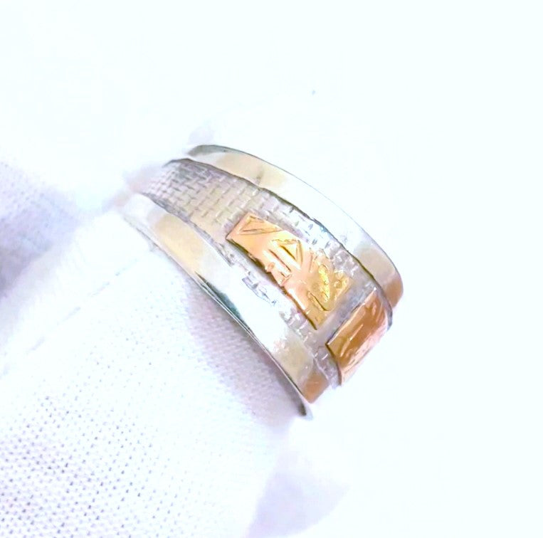Ancient Symbol Ring with 18k Gold