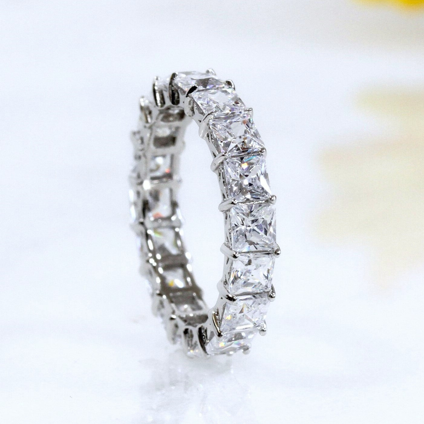 Princess Cut "Diamond" Eternity Ring