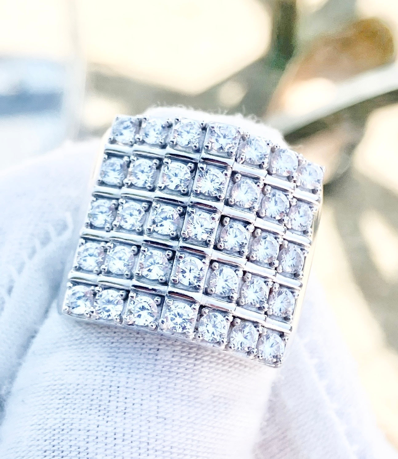 5 Step Pavé "Diamond" Ring