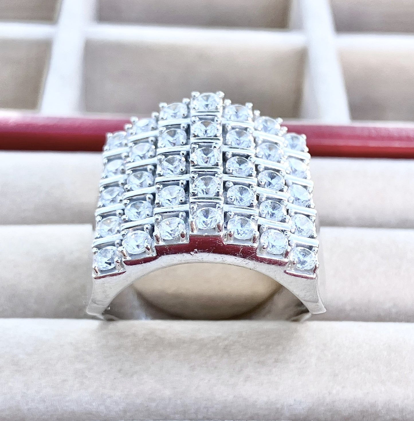 5 Step Pavé "Diamond" Ring