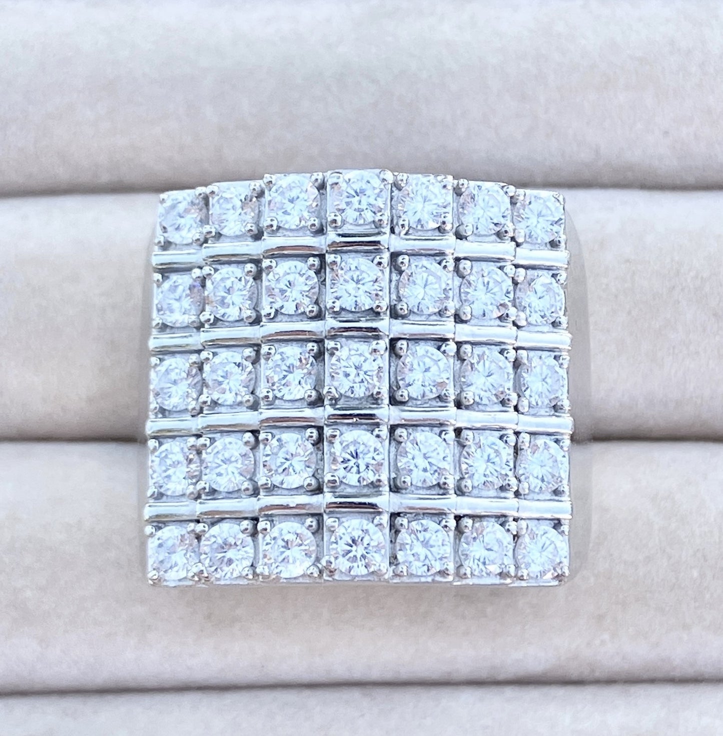 5 Step Pavé "Diamond" Ring