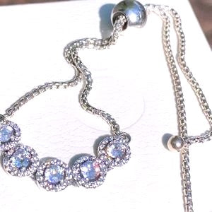 Pandora Round Sparkle Slider Bracelet