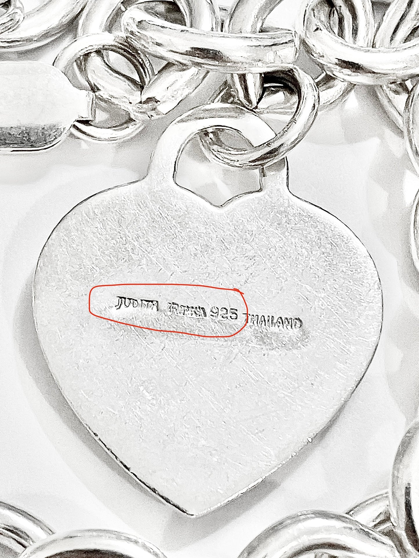 Judith Ripka Country Link Studded Heart Charm Bracelet