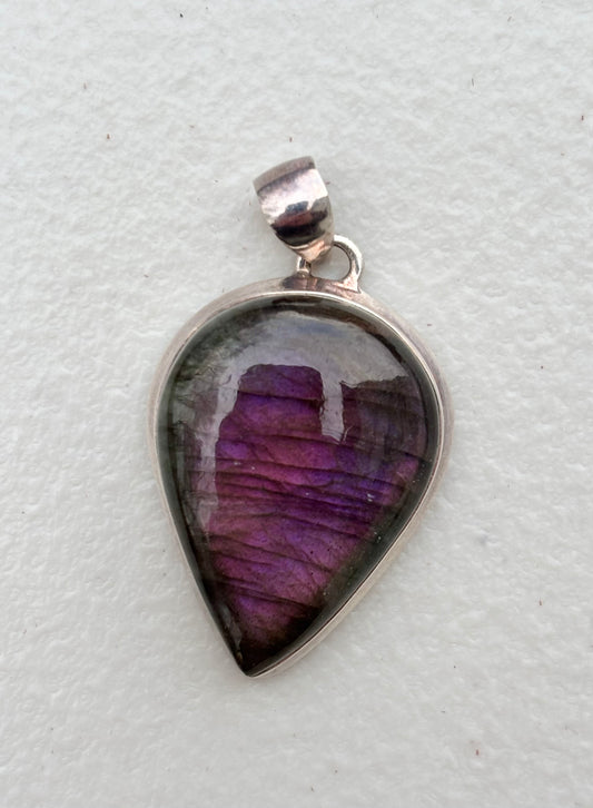 Fancy Spectrolite Labradorite Pendant