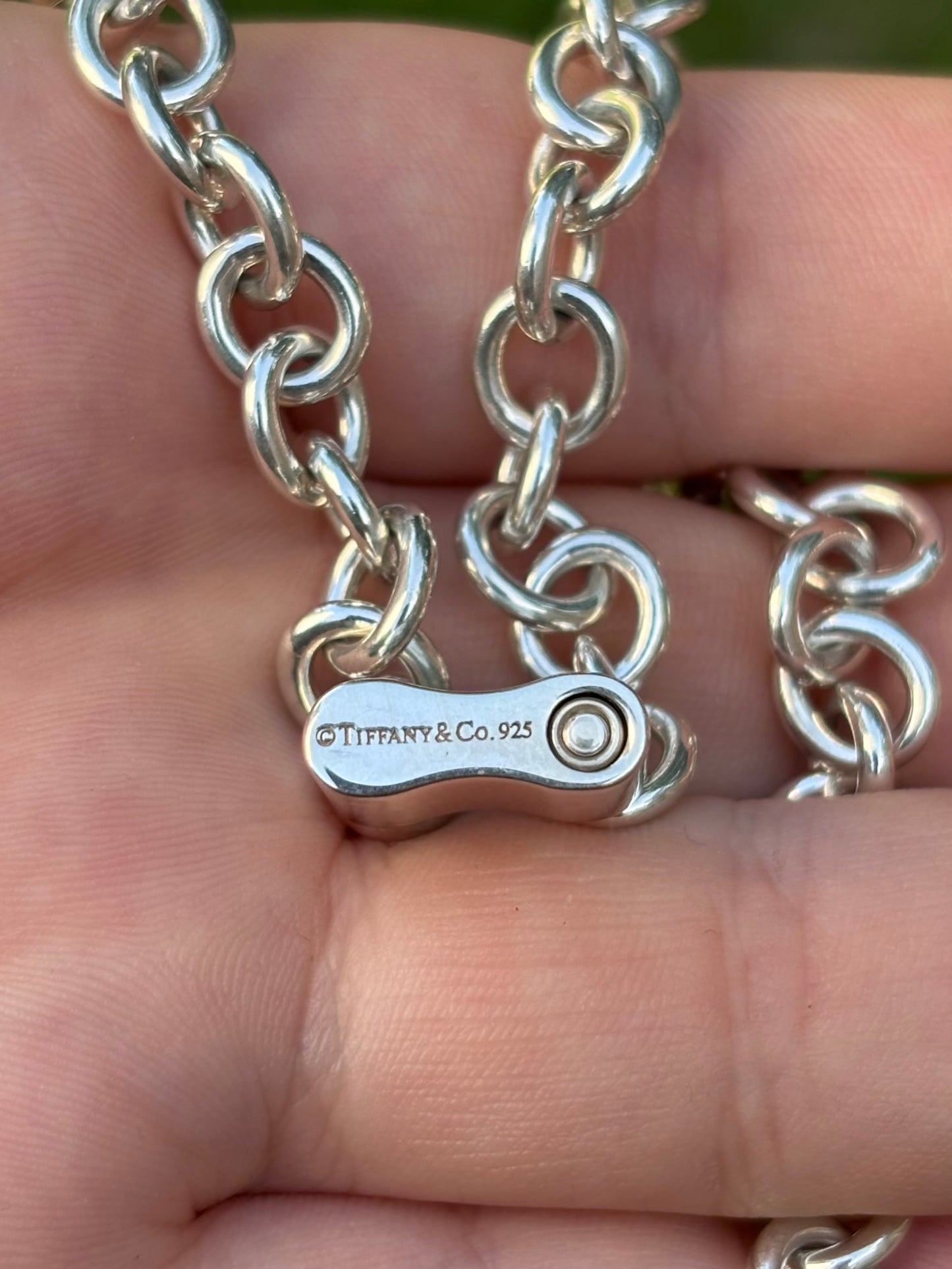 Tiffany & Co. Sterling Silver 1837 Lock Necklace with Functional Clasp Centerpiece