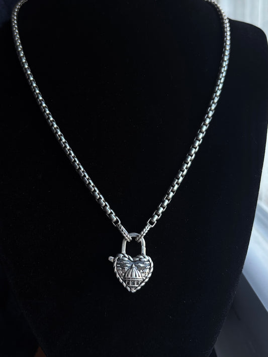 JAI by John Hardy Heart Lock Necklace