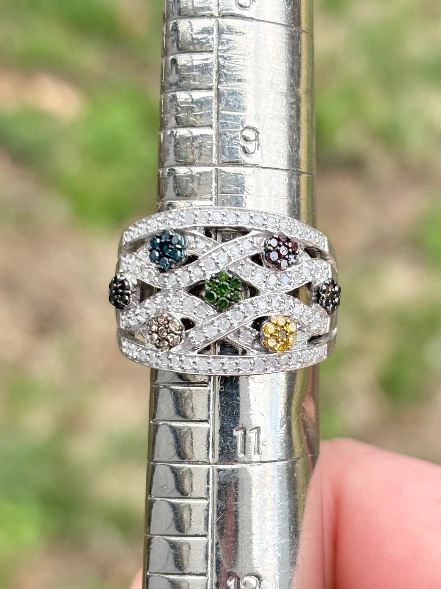 Multi-Color Diamond Ring