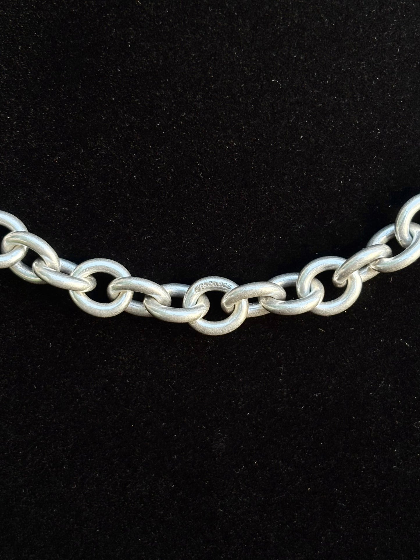 Tiffany & Co. Sterling Silver Heavy Oval Link Chain Necklace
